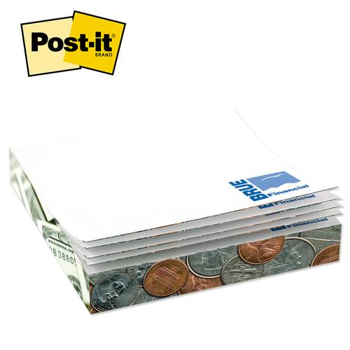 Post-it® Custom Printed Notes Slim-Cube - Post-it® Custom Printed